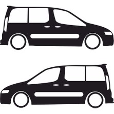 Sticker Master Peugeot Partner Basık Sticker Oto Motor Pc Etiket