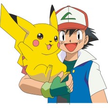 Sticker Master Pokemon Ash And Picachu Hug Sticker Oto Motor Pc Etiket