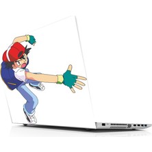 Sticker Master Pokemon Ash Throw Laptop Sticker Oto Motor Pc Etiket
