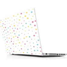Sticker Master Renkli Noktalar Laptop Sticker Oto Motor Pc Etiket