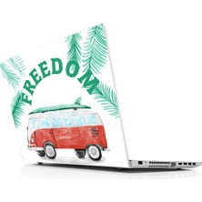 Sticker Master Vintage Caravan Freedom Laptop Sticker Oto Motor Pc Etiket