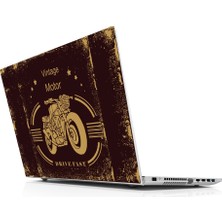 Sticker Master Vintage Motor Laptop Sticker Oto Motor Pc Etiket