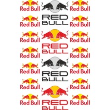 Sticker Master Red Bull Sticker Set Oto Motor Pc Etiket