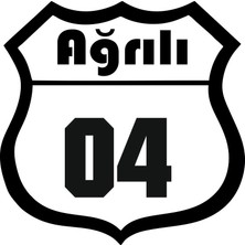Sticker Master Ağrılı 04 Oto Sticker Oto Motor Pc Etiket