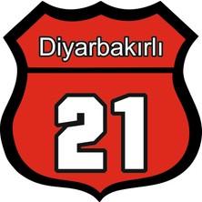 Sticker Master Diyarbakırlı 21 Oto Sticker Oto Motor Pc Etiket