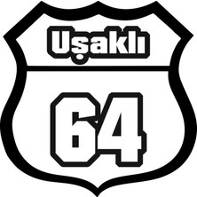 Sticker Master Uşaklı 64 Sticker Oto Motor Pc Etiket