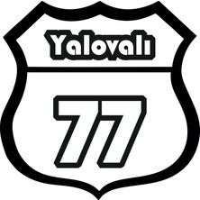 Sticker Master Yalovalı 77 Sticker Oto Motor Pc Etiket