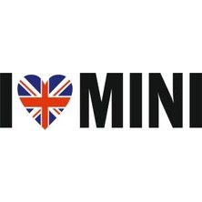 Sticker Master I Love Mini England Sticker Oto Motor Pc Etiket