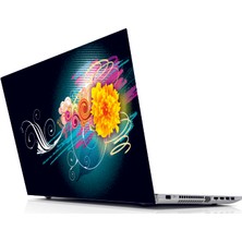 Sticker Master Floral Color Laptop Sticker Oto Motor Pc Etiket
