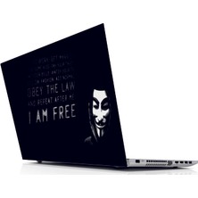 Sticker Master I Am Free Laptop Sticker Oto Motor Pc Etiket