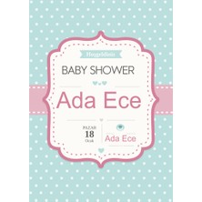 Sticker Master Pembe Puantiyeli Baby Shower Etiket Sticker Oto Motor Pc Etiket