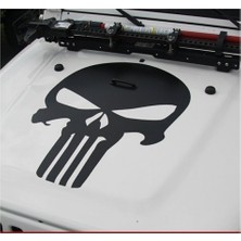 Sticker Master Jeep Ön Kaput Punisher Sticker Oto Motor Pc Etiket