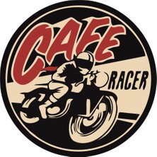 Sticker Master Cafe Racer-1 Sticker Oto Motor Pc Etiket