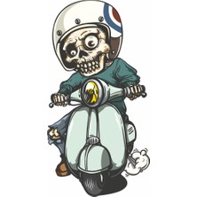 Sticker Master Sevimli İskeletler Oto Motor Pc Etiket