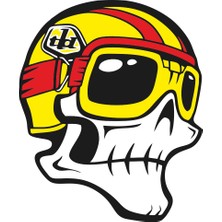 Sticker Master Kurukafa Sticker-2 Oto Motor Pc Etiket