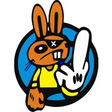 Sticker Master Tavşan Sticker Oto Motor Pc Etiket