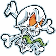 Sticker Master Skull Sticker Oto Motor Pc Etiket