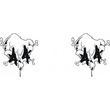 Sticker Master 4x4 Kurukafa Sticker Oto Motor Pc Etiket