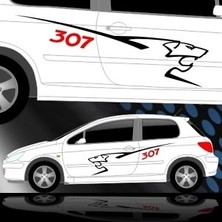 Sticker Master Peugeot 307 Sticker Oto Motor Pc Etiket