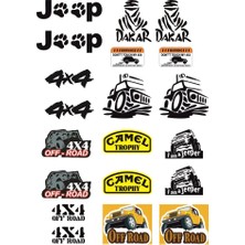 Sticker Master Off Road Sticker Set Oto Motor Pc Etiket