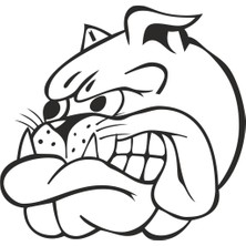 Sticker Master Bulldog Sticker Oto Motor Pc Etiket