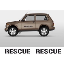 Sticker Master Rescue Jeep Sticker Oto Motor Pc Etiket