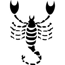 Sticker Master Akrep Burcu Sticker Oto Motor Pc Etiket