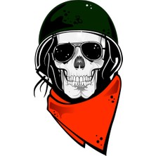Sticker Master Motorcu Kurukafa Sticker Oto Motor Pc Etiket
