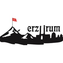 Sticker Master Erzurum Siluet Duvar Sticker Oto Motor Pc Etiket
