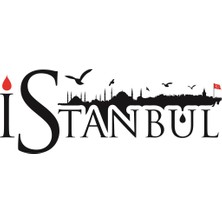 Sticker Master İstanbul Siluet Duvar Sticker 8 Oto Motor Pc Etiket