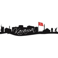 Sticker Master Karaman Silueti Duvar Sticker Oto Motor Pc Etiket