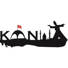 Sticker Master Konya Silueti Duvar Sticker Oto Motor Pc Etiket