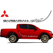 Sticker Master Mitsubishi L200 Barbarian Sticker Set Oto Motor Pc Etiket
