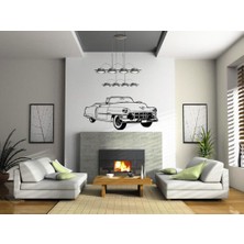 Sticker Master Vintage Cadillac Car Duvar Sticker Oto Motor Pc Etiket