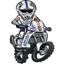 Sticker Master Cross Motosiklet Sticker Oto Motor Pc Etiket