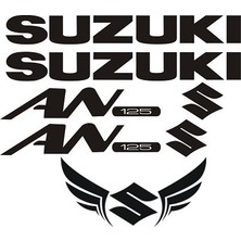 Sticker Master Suzuki An 125 Sticker Set Oto Motor Pc Etiket