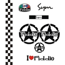 Sticker Master Sym Fiddle Sticker Set-1 Oto Motor Pc Etiket