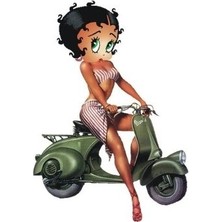 Sticker Master Betty Vespa Sticker Oto Motor Pc Etiket