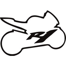 Sticker Master Yamaha R1 MOto Sticker Oto Motor Pc Etiket