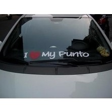 Sticker Master I Love My Punto Sticker Oto Motor Pc Etiket