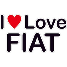 Sticker Master I Love My Fiat Sticker Oto Motor Pc Etiket