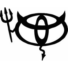 Sticker Master Toyota Şeytan Sticker Oto Motor Pc Etiket