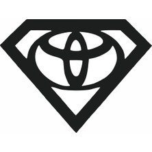 Sticker Master Toyota Süpermen Logo Sticker Oto Motor Pc Etiket