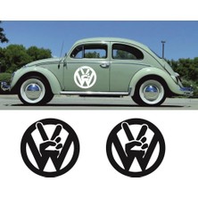 Sticker Master Vw Logo Sticker Set Oto Motor Pc Etiket