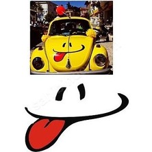Sticker Master Sevimli Vw Ön Kaput Sticker Oto Motor Pc Etiket