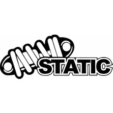 Sticker Master Static Black Sticker Oto Motor Pc Etiket