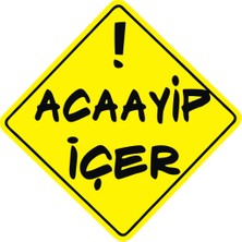 Sticker Master Acayip İçer Sticker Oto Motor Pc Etiket