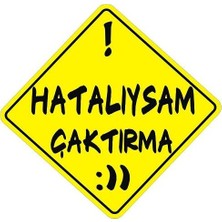 Sticker Master Hatalıysam Çaktırma Sticker Oto Motor Pc Etiket