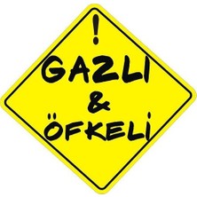 Sticker Master Gazlı ve Öfkeli Oto Motor Pc Etiket