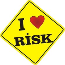 Sticker Master I Love Risk Sticker Oto Motor Pc Etiket